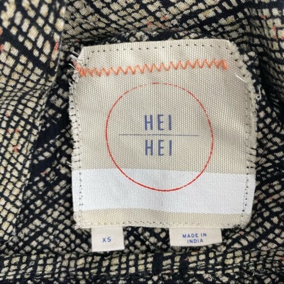 Anthropologie Hei Hei Nova Romper Black White Women Size XS - Picture 5 of 6